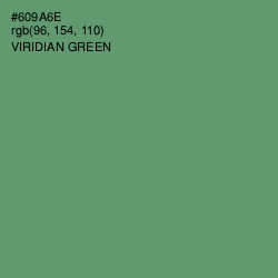 #609A6E - Viridian Green Color Image